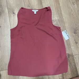 Nine West Pink Tank Top with V-Neckline